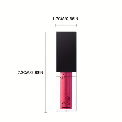 Metallic Shimmer Lip Gloss with Wand Applicator and Eleven Numbered Shade Options from 13 to 24