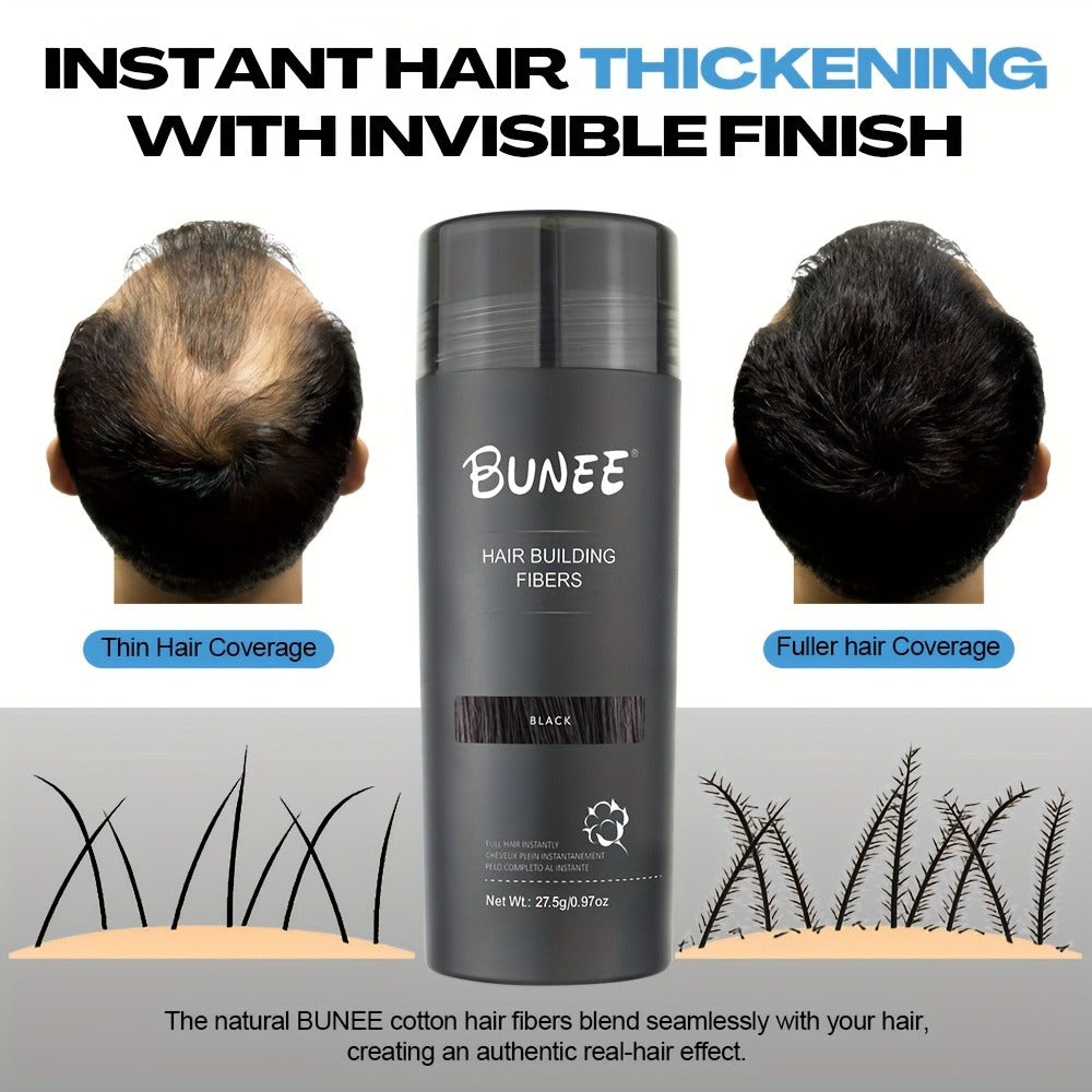 27.5-Gram Hair Fiber Powder in Seven Shades from Black and Brown to Blonde, Auburn and Gray