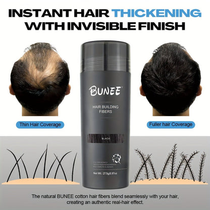 27.5-Gram Hair Fiber Powder in Seven Shades from Black and Brown to Blonde, Auburn and Gray