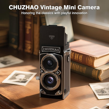 Digital Camera CHUZHAO Retro TLR-Style Model with 12MP Capture Marking, 1080P Video, Autofocus and Dual Filters