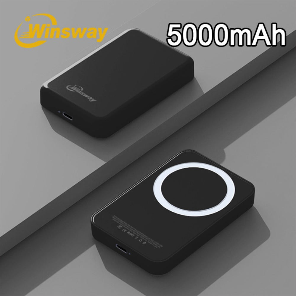 Magnetic Power Bank 5000mAh Mini Wireless Charging PD & QC 3.0 Fast Charge Colorful Portable Charger for iPhone 17 16 15 14 13 MagSafe Compatible