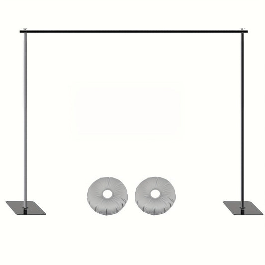 Adjustable Backdrop Stand 10x6.5ft Heavy Duty Metal Background Support System | Photo Studio, Wedding, Birthday Party & Event Photography Stand with Carrying Bag