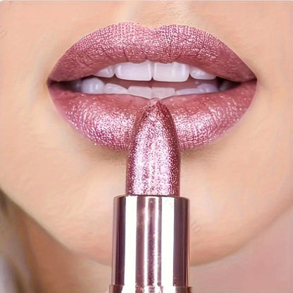 Shimmer Lipstick Set 2 Piece — Starry Sky High Gloss Waterproof Moisturizing Lip Color, Long-Lasting Durable Glossy Shiny Lips Makeup for Women, Perfect Beauty Gift for Her