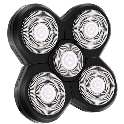 Electric Shaver IPX6 Floating Rotary Head with Type-C Charging, LED Display and Five Listed Set or Head Options