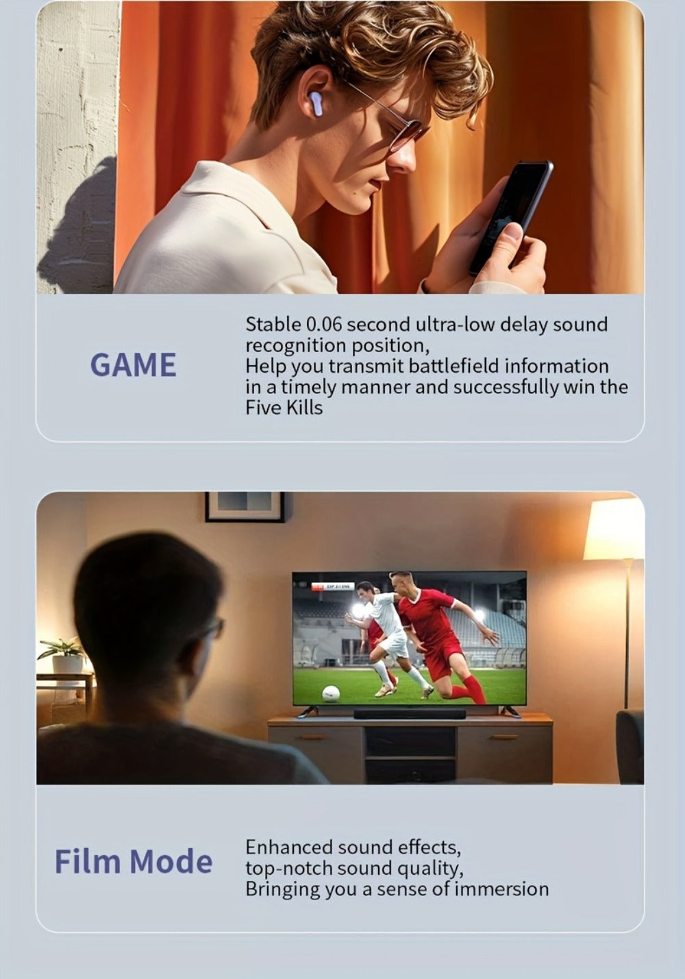 Wireless Earbuds Bluetooth 5.4 with ANC and ENC, LED Touchscreen Case and 48-Hour Playtime