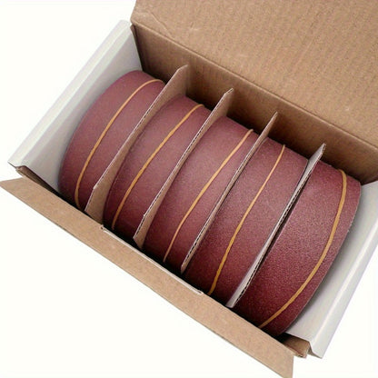 Pull-Through Sandpaper Roll Dispenser Set with Four, Five or Six Abrasive Grit Rolls Pictured