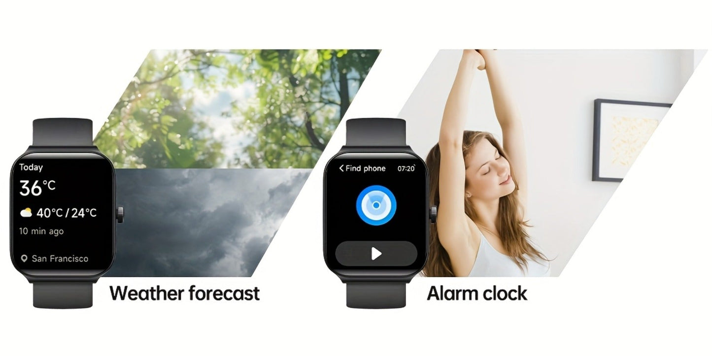 Smartwatch – with Alexa Built-in FAWEIO 1.95" Large Display, Wireless Calling, 100+ Sport Modes, Pedometer Heart Rate Sleep Blood…