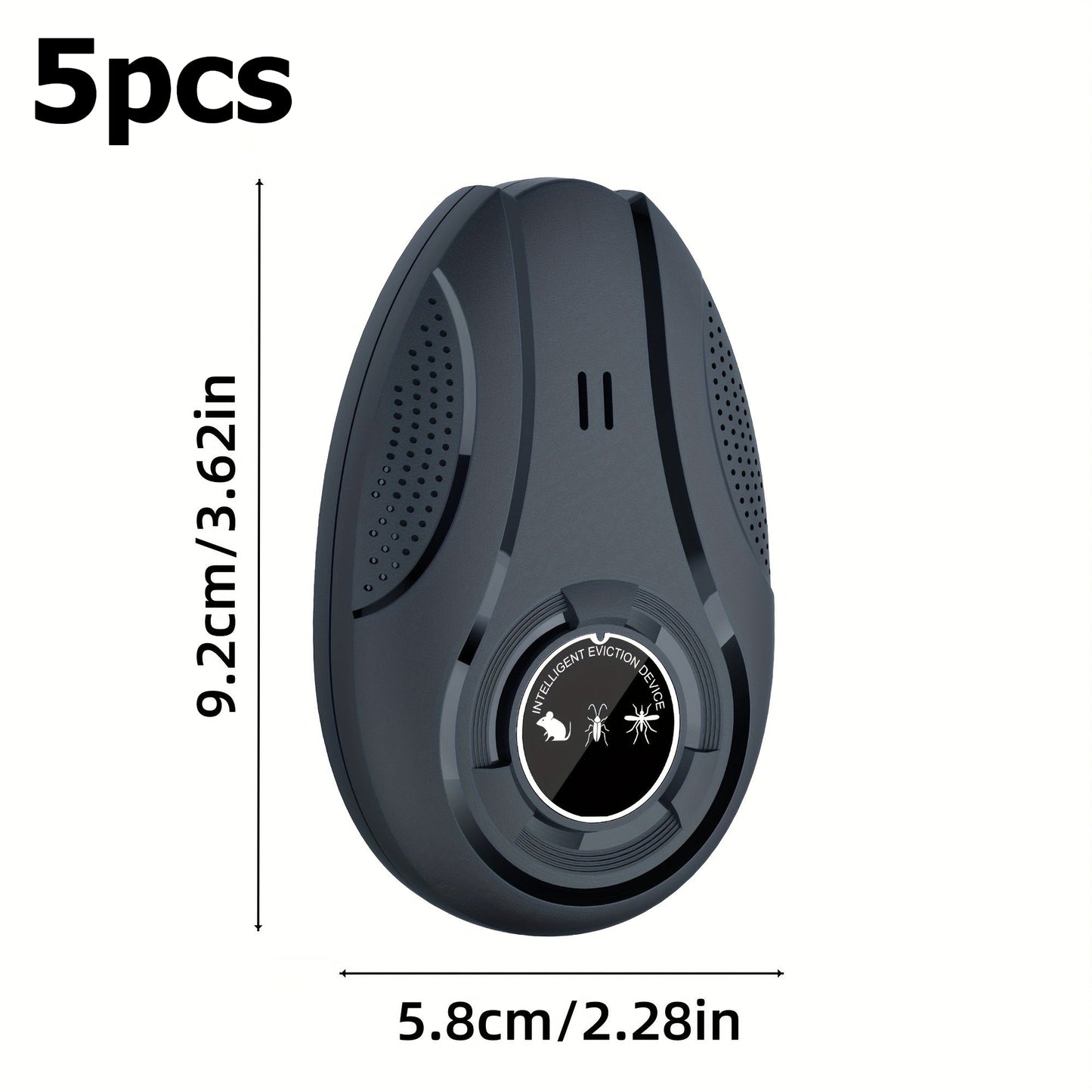 Electronic Pest Repeller – Soundwave Variable Frequency Insect Repellent for Home, Shop & Warehouse, Repels Mosquitoes, Rodents & Cockroaches, Multi-Pack