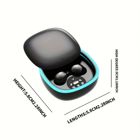 Smallest Invisible Mini Spy Earpiece Wireless, Discreet Low Profile Hidden Earbuds for Small Ear Canals with Microphone Touch Control Type-C, Tiny Micro Headset for Work Study Security Covert Use
