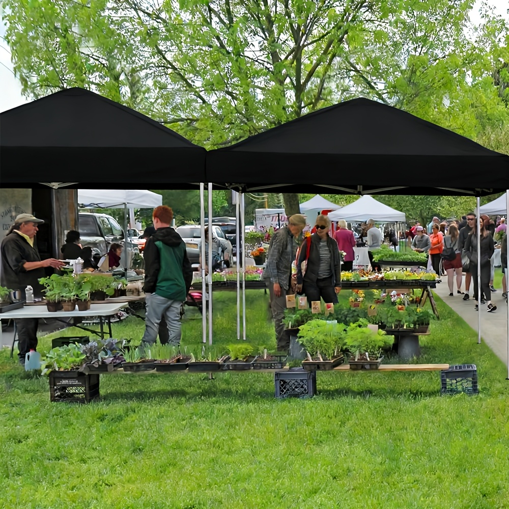 Straight-Leg 10x10ft Pop-Up Canopy Tent with 420D Oxford Top, Three Heights and Eight Colors