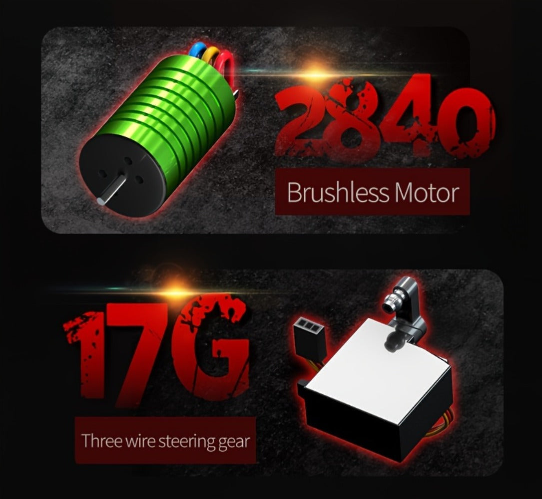Remote Control Car, 1:16 Scale 4WD Off-Road Truck with 2.4GHz Control, 70KM/H Source Speed and Four Color Options