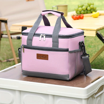 Insulated Lunch Bag Foldable Thermal Tote Leak-Proof Aluminum Foil Bento Box Carrier Reusable Cooler Bag Keeps Food Cold Fresh for Work Travel Picnic School