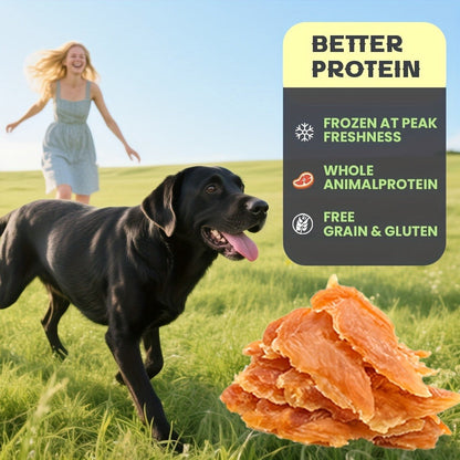 Dog Treats Chicken, Duck and Egg Yolk Assortment with Multi-Bag, 350g and 25 x 4g Options for Dog Reward Use