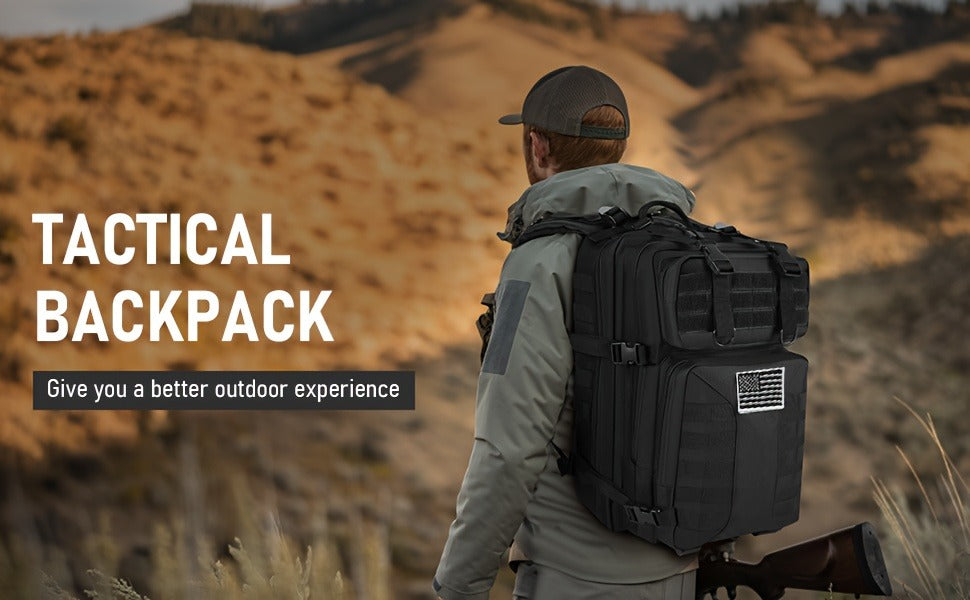 Tactical Military Backpack 50L – Large Capacity Molle Rucksack for Camping, Hiking, Hunting, Fishing & Travel, Unisex with Multiple Color Options