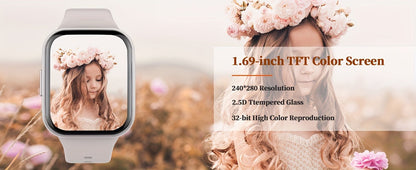 Smartwatch – 1.69" HD Screen, 25 Sports Modes, IP68, Source-Listed Color Options & Everyday Wear Design