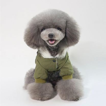 Dog Vest Coat Two-Leg Autumn Winter Lined Warm Pet Clothes for Small Medium Dogs, Sleeveless Back Coverage Dog Jacket for Cold Weather, Sizes S M L XL XXL, Deep Gray & Khaki