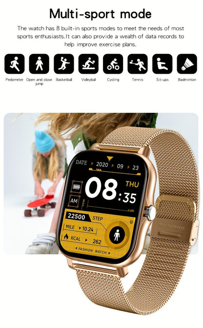 Smartwatch – Bluetooth Calling with 1.83" Full Touch Screen, Multiple Sport Modes, Music Control & Sedentary Reminder – Fitness Tracker…