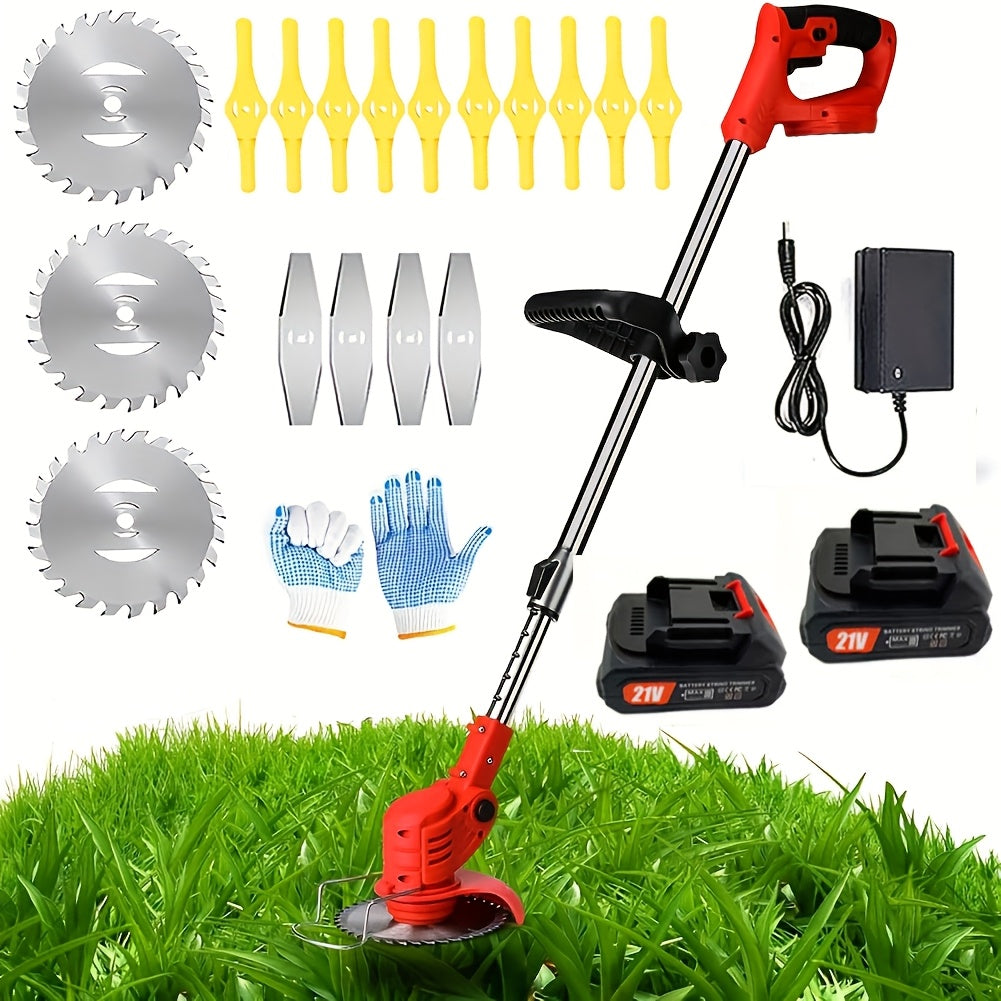 Cordless Electric Weed Wacker | Handheld Lawn Trimmer Garden Yard