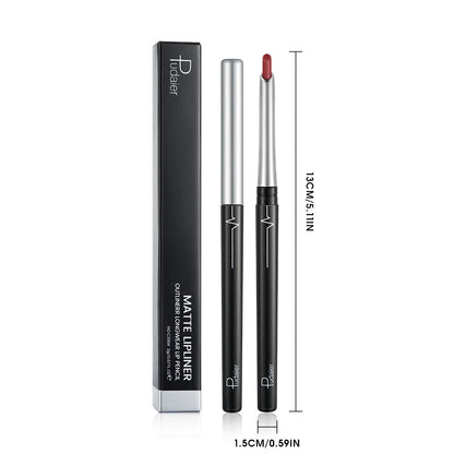 Matte Lip Liner Pencil with Eleven Numbered Checkout Shades from 01 to Color #17 for Defined Lip Looks