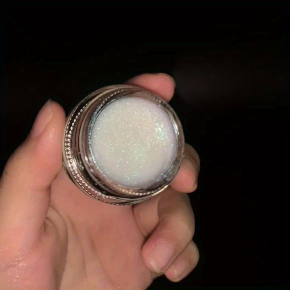 Shimmer Jelly Eyeshadow 2 Pack – Icy Cool Tone Frosty Glow Gel Eye Makeup, Long-Lasting Non-Creasing Blendable Formula, High Shine Luminous Finish for Holiday Party Glam
