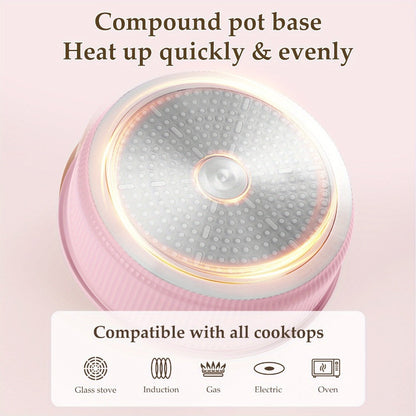 Detachable-Handle Cookware Set in 5-, 7- or 24-Piece Configurations with Stackable Pots, Pans and Lids