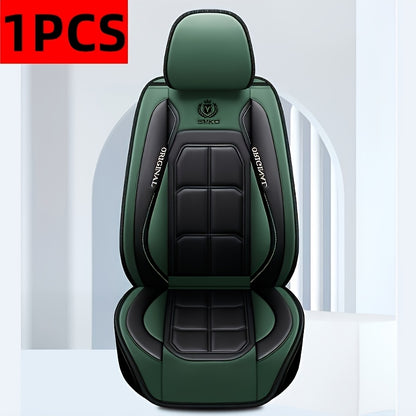 Faux Leather Car Seat Covers – Universal Fit for Cars, SUVs, Vans & Trucks, Dirt-Resistant Protective Seat Cover, Single Front / 2 Front / Full 5-Seat Sets, 5 Colors