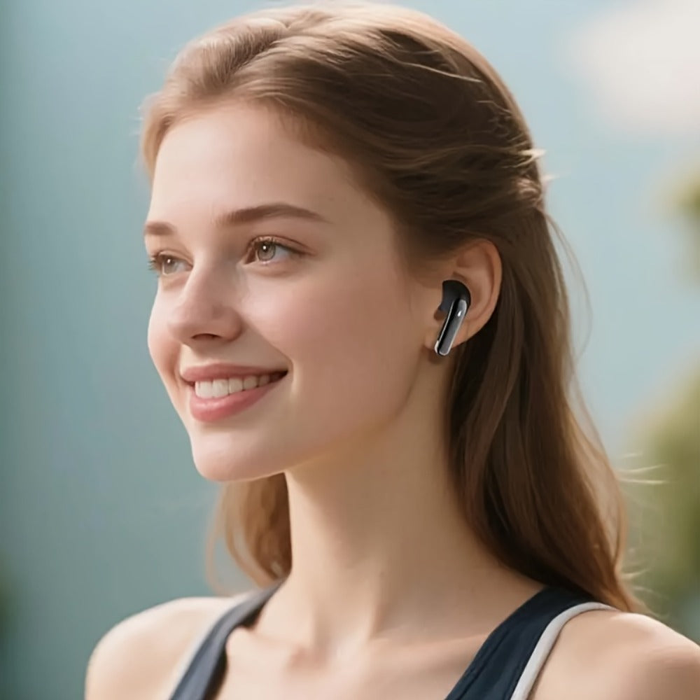 Bass Stereo Wireless Earphones Bluetooth 5.4, 40-Hour Playtime In-Ear Earbuds with Noise Cancelling Mic & LED Display, Touch Control Type-C Charging, Compatible with Laptop Tablet Phone, Sport Exercise
