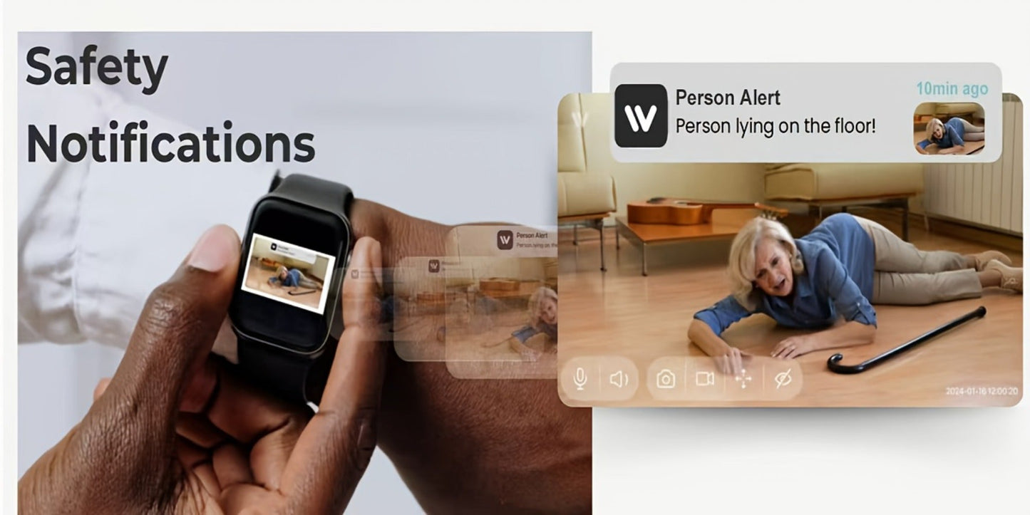 Security Camera 4MP Indoor Model with Dual-Band WiFi, 360 Pan-Tilt, Color Night Vision and Two-Way Audio