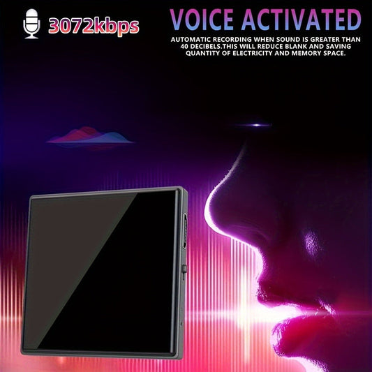 Voice Activated Recorder with AI Noise Reduction, 3072Kbps HD Audio Quality, 64GB Storage Up to 4000 Hours, Magnetic Mini Spy Recorder for Lectures Meetings Interviews Journalists Students