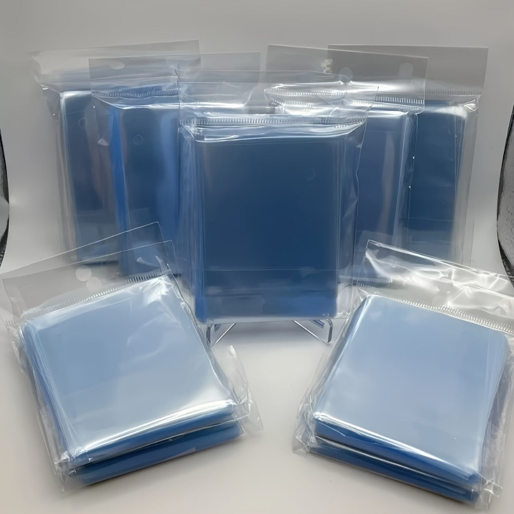 Five-Pack Clear Trading Card Sleeve Set with 100 Soft Sleeves per Pack in Standard 3 x 4-Inch Size
