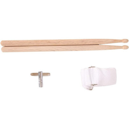 13-Inch Wood Snare Drum Kit with Sticks, Strap and Tuning Key detail image - detail view 6