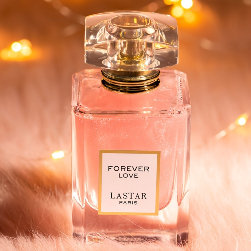 LASTAR Forever Love Shimmer Pink Eau de Parfum Spray, 55ml Bottle with Floral and Fruity Scent Profile