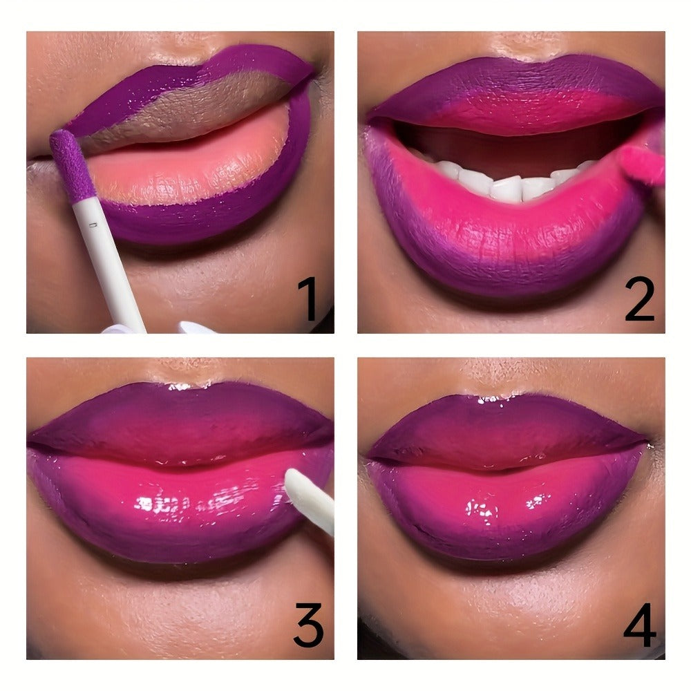 Lip Gloss Set by Pudaier with Clear Lip Oil, Two Matte Lip Colors and Three Retained Shade Options