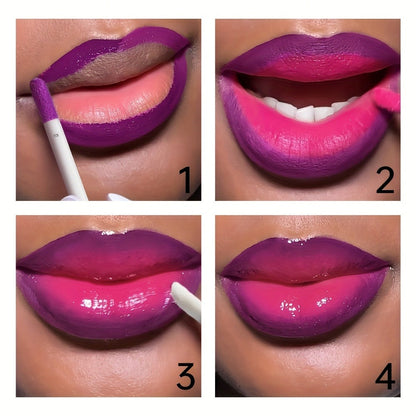 Lip Gloss Set by Pudaier with Clear Lip Oil, Two Matte Lip Colors and Three Retained Shade Options