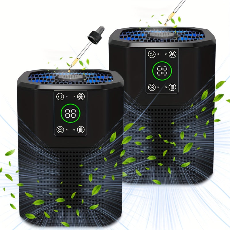 Air Purifier with ULPA Filter, Four Modes, Nine Timer Settings, Sleep Mode and Single or Two-Unit Options