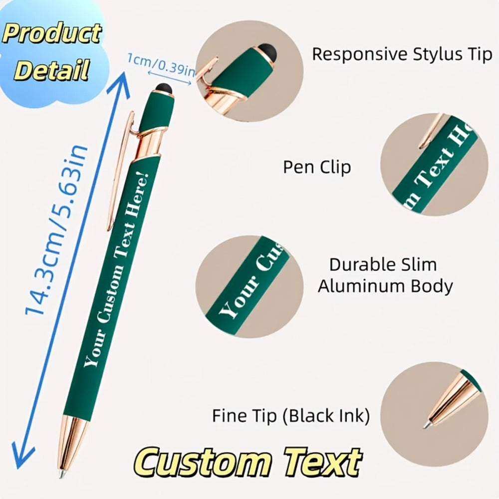 Custom Engraved Ballpoint Pen Set 100pcs, Personalized Metal Luxury Pens Bulk, Engraved Writing Instruments for Wedding, Corporate Gifts, Graduation, Birthday, Christmas, Anniversary & Party Favors – Red, Black, Purple, Gold, Blue