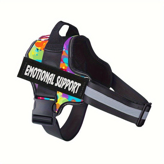 Emotional Support Dog Harness No-Pull Reflective Vest with Handle – Adjustable No-Choke ESA Pet Harness for Easy Walking & Training, XS to XXL, 11 Colors