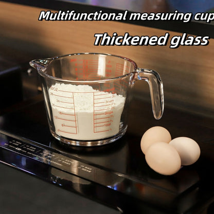 Clear Glass Measuring Cup Bundle with Four- or Nine-Piece Options, Pour Spouts, Handles and Baking Accessories