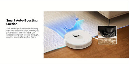 Dreame D10 Plus Gen 2 Self-Emptying Robot Vacuum & Mop Refurbished – 6000Pa Suction | 90-Day Base | LiDAR Navigation | Obstacle Avoidance | Wi-Fi App & Voice Control | Smart Floor Cleaner for Home