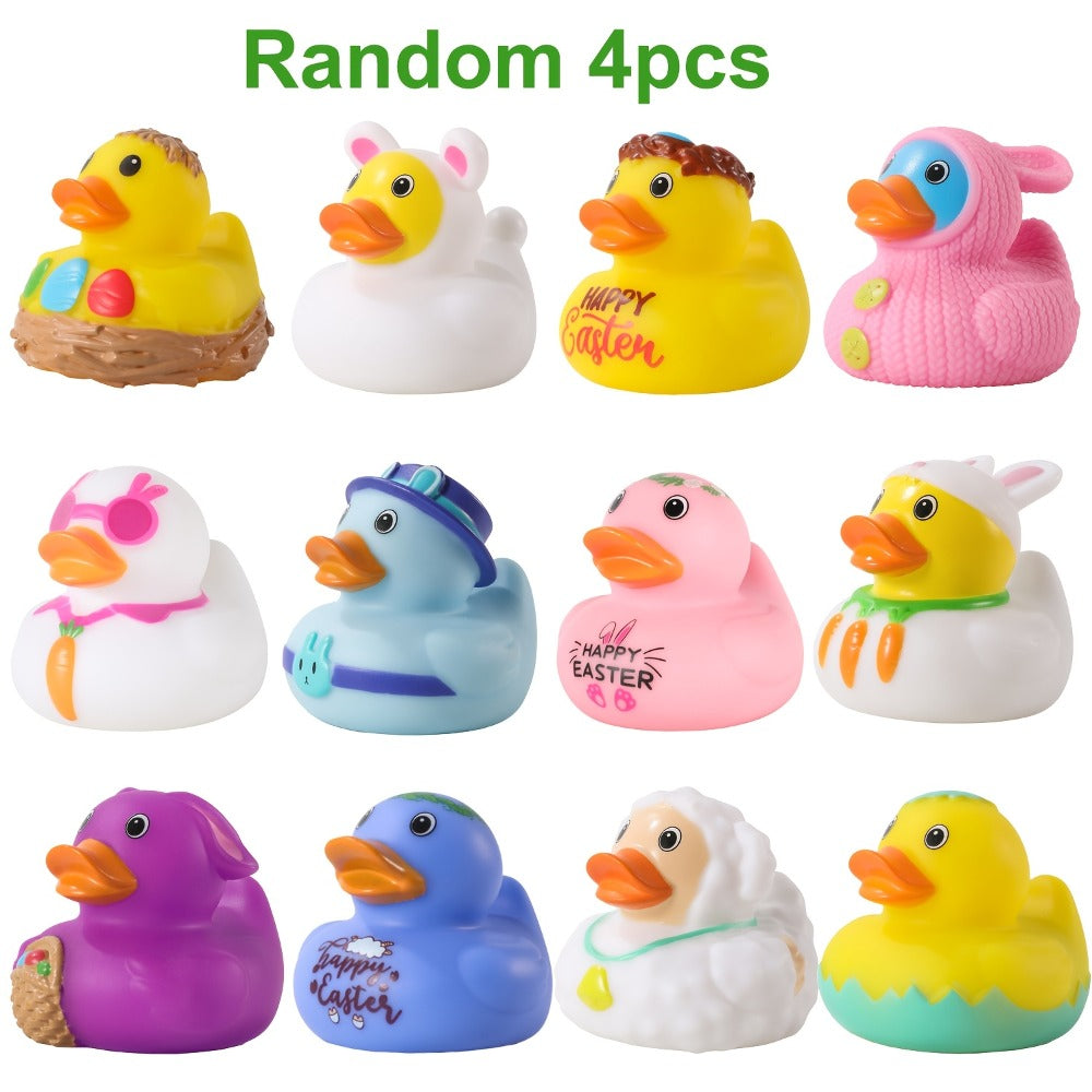 Light Up Duck Bath Toys for Toddlers – Color-Changing Floating Rubber Ducks, Sensory Water Bath Time Toys for Boys & Girls, Fun Pool Toys & Birthday Christmas Halloween Gift (Random Colors)