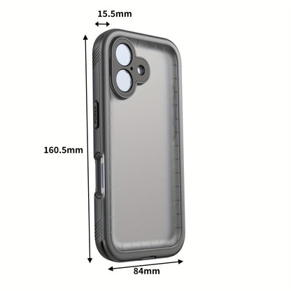Waterproof iPhone Case Built-In 9H Tempered Glass Screen Protector 360 Full Body Shockproof Dustproof Underwater Cover for iPhone 16 15 14 13 12 11 SE 8 7 – 3M Submersible Drop Proof