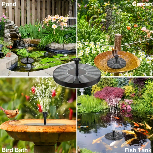 Outdoor Fountain Solar Powered – Bird Attractor Garden Pond Courtyard