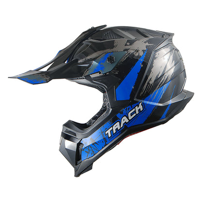Dirt Bike Helmet Adult Motorcycle ATV Off-Road Track Style Lightweight Aerodynamic Thermoplastic Shell Removable Washable Padding Glossy UV Finish, Multiple Colors XS-XXL