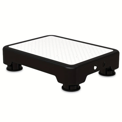 Non-Slip Step Stool Heavy Duty 550LBS Capacity Portable One Step Platform for Elderly Adults - Anti-Slip Rubber Mat Height Adjustable Indoor Outdoor Use Bed Car Door Bathroom Stair