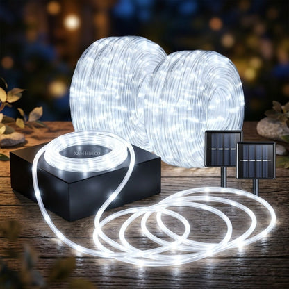 String Lights, Solar Flexible Fairy Lights with 50, 200 or 300 LEDs, Three Lengths and Four Color Options