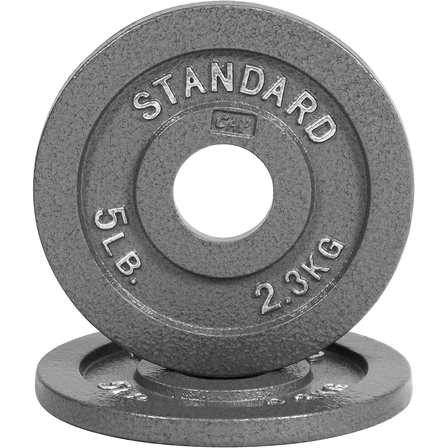 Gray STANDARD Cast-Style Weight Plates in Single, Pair, Four-Piece and Mixed Sets for Barbell Training