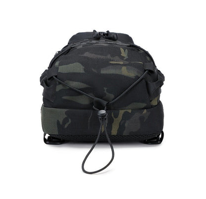 Structured Tactical Shoulder Crossbody Bag with Honeycomb Front Panel in Black or Camouflage Pattern
