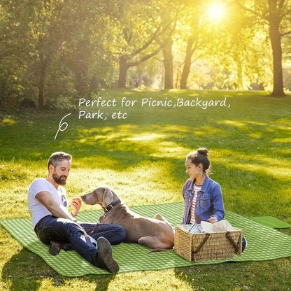 Picnic Blanket Large Outdoor Beach Blanket Waterproof Portable Camping Travel Mat for Family Park Lawn Barbecue Indoor Outdoor Use