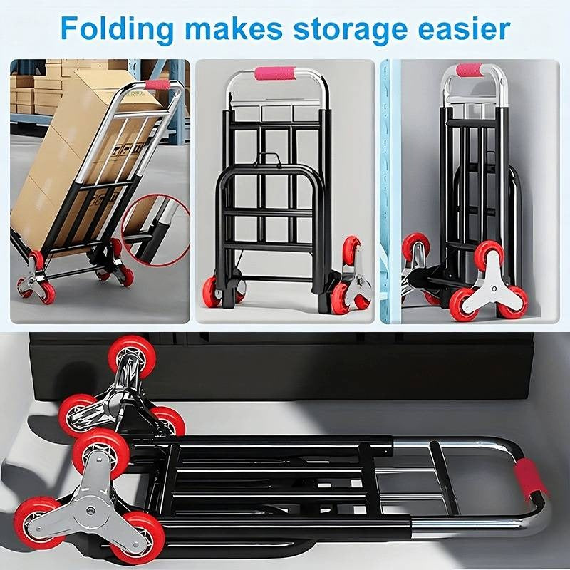 Folding Stair-Climbing Hand Truck with 220, 450 or 680 lb Model Labels and Three Frame Configurations