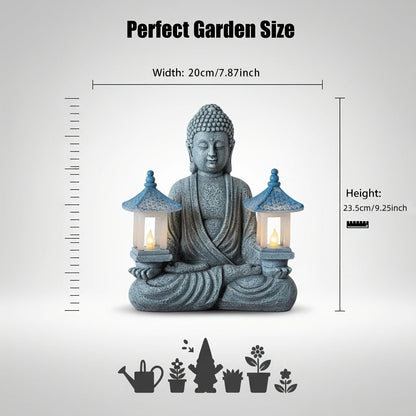 Solar Pyramid Light Sculpture – Outdoor Zen Garden Decor